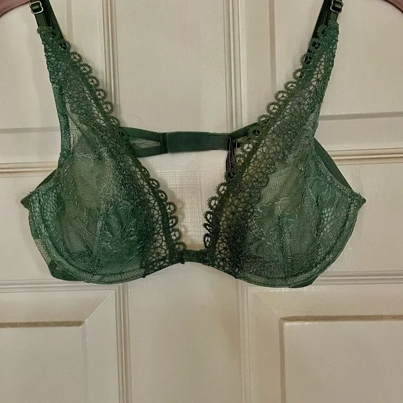 NEW Victoria Secret, Very Sexy, Sage Green Lace Bra 34B NWT - Picture 9 of 10